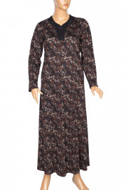 Hesna Kadın Demet Kuplu Boydan Taba Kır Çiçekli Elbise